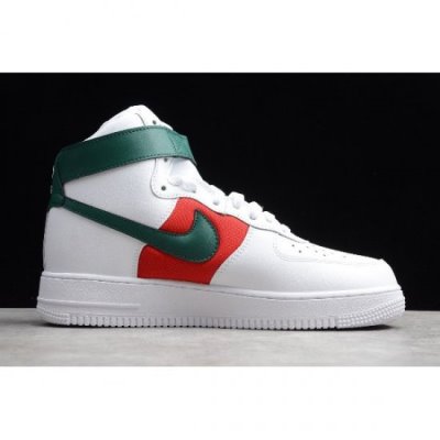 Nike Air Force 1 High '07 Lv8 Wb Id Beyaz / Yeşil / Kırmızı Kaykay Ayakkabı Türkiye - PM05AR4V